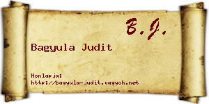 Bagyula Judit névjegykártya